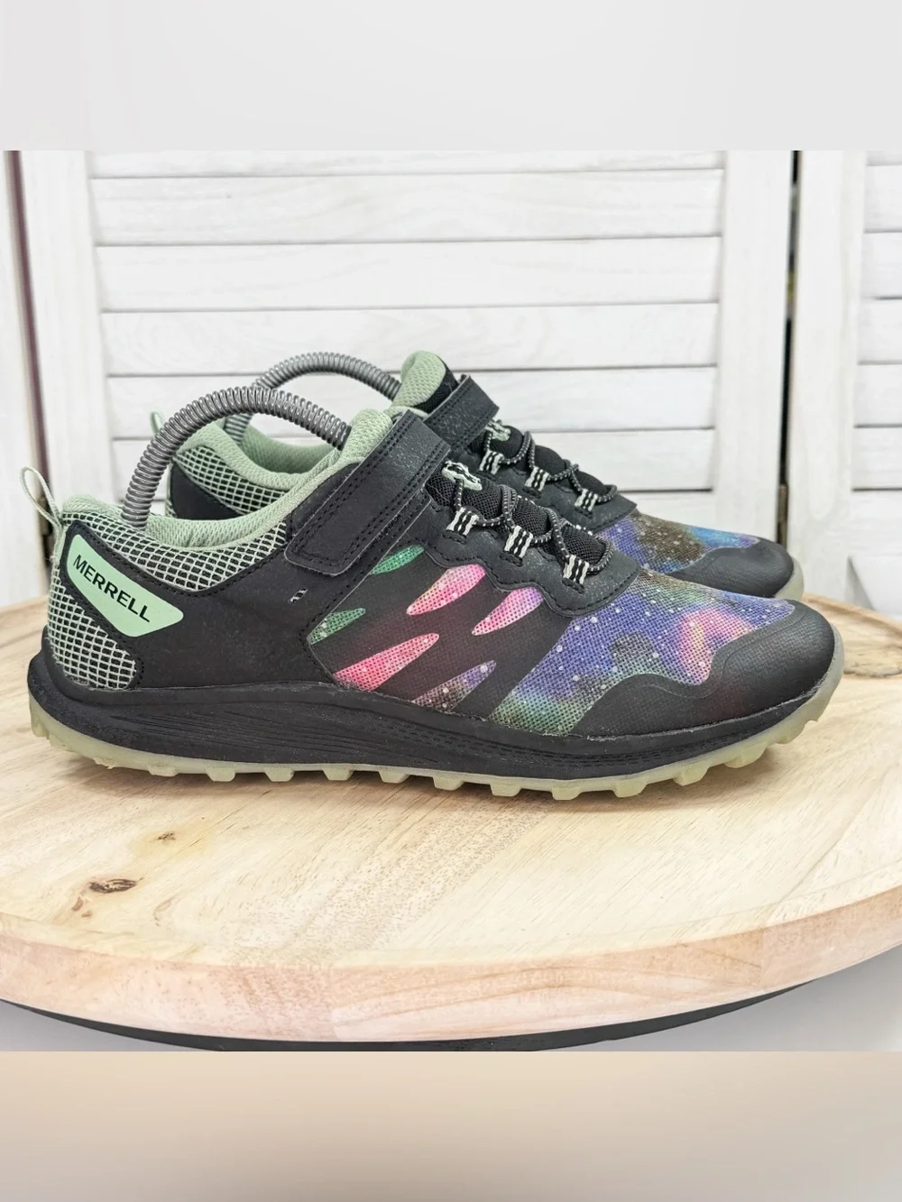 Merrell Kids Nova 3 Galactic Sneaker Black Multi Size 7 MK267228 Outdoor Hiking